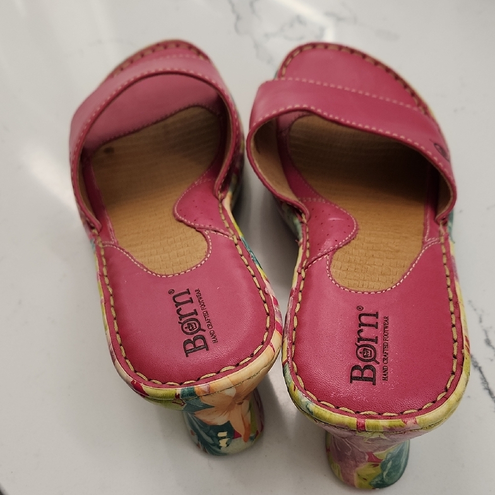 ❤️Born Pink Floral Sandals with Leather Cross-Band Design ❤️Valentine's Day Pink - Picture 7 of 8